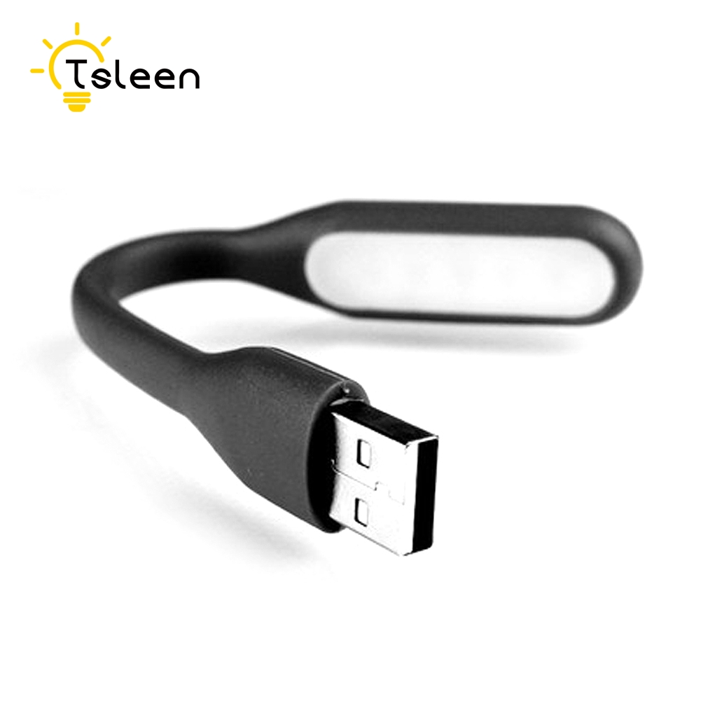 TSLEEN Flexible Neck 4PCS DC 5V Mini USB LED Light Notebook For Power Bank Flashlight HUB Car Charger Reading PC Laptop Computer