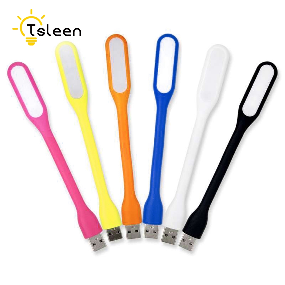 TSLEEN Flexible Neck 4PCS DC 5V Mini USB LED Light Notebook For Power Bank Flashlight HUB Car Charger Reading PC Laptop Computer