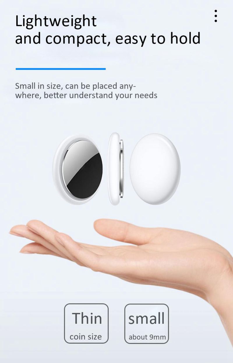 Mini GPS Tracker Bluetooth4.0 Smart Locator For AirTag Smart Anti Lost Device GPS Locator Mobile Keys Pet Kids Finder For Apple