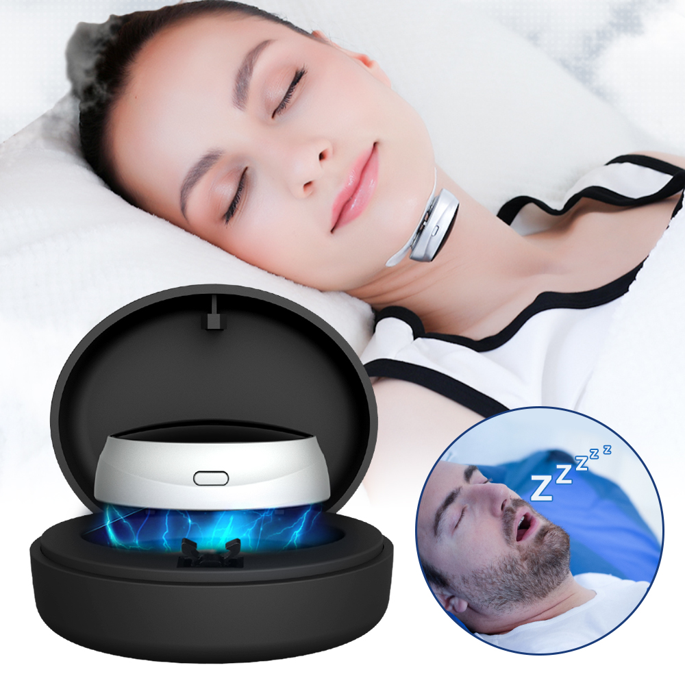 Smart Anti Snoring Device EMS Pulse Stop Snore Improve Sleeping Effective Solution Snore Portable Noise Reduction Stimulator