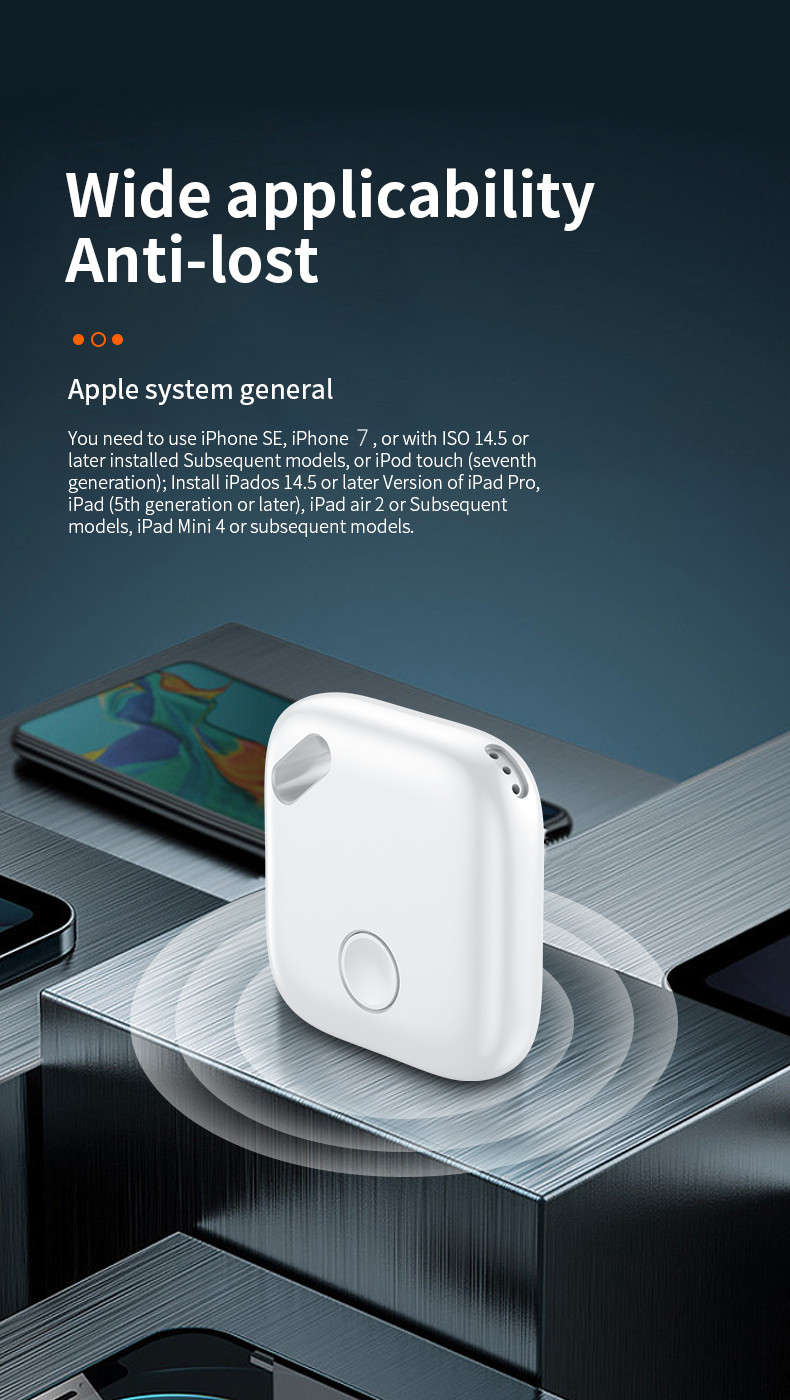 Find My Locator Mini Smart GPS Tracker Apple Positioning Tag Anti-loss Device For Elderly Children Pet Car Support Apple Find My