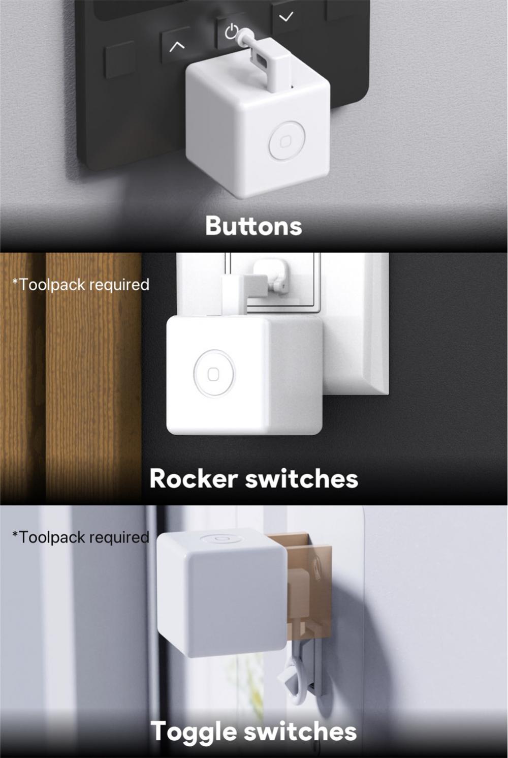 CoRui TUYA Bluetooth Cubetouch Smart Fingerbot Schakelaar Bot Knop Pusher Afstandsbediening Smart Home Voice Control