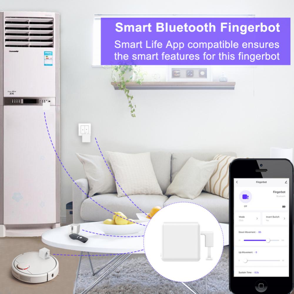 CoRui TUYA Bluetooth Cubetouch Smart Fingerbot Schakelaar Bot Knop Pusher Afstandsbediening Smart Home Voice Control