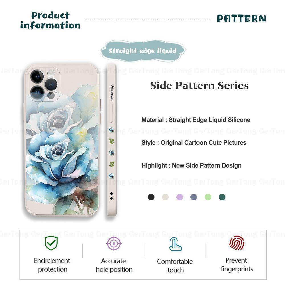 For Samsung S23 S22 S21 S20 Ultra Plus Case For Samsung Galaxy S21 FE S20 FE Note 20 Ultra S23Ultra 5G Flowers Silicone Cover