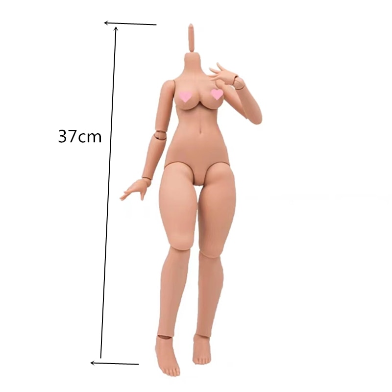 Tan Skin 1/4 Doll's Body Part Soft Pvc 45 Cm Height Doll's Accessories Dress Up Toy