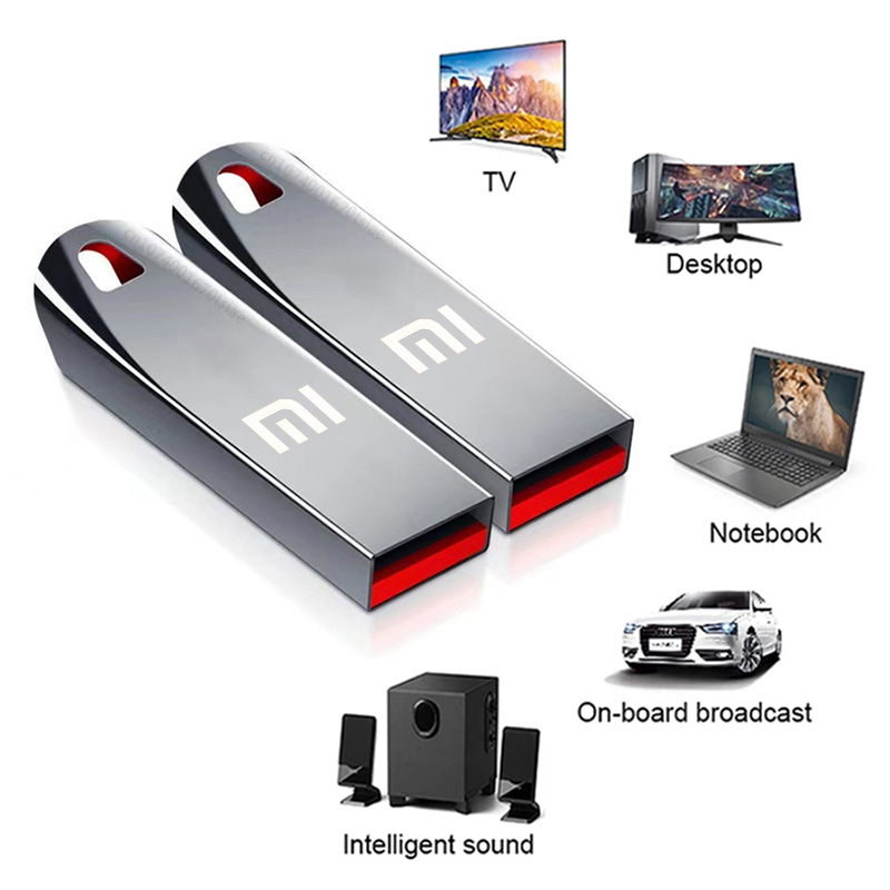 Xiaomi U Disk 2TB 3.0 Flash Drives High Speed Pendrive Metal 1TB 64GB Usb Drive Portable SSD Memoria Flash Disk TYPE-C Adapter