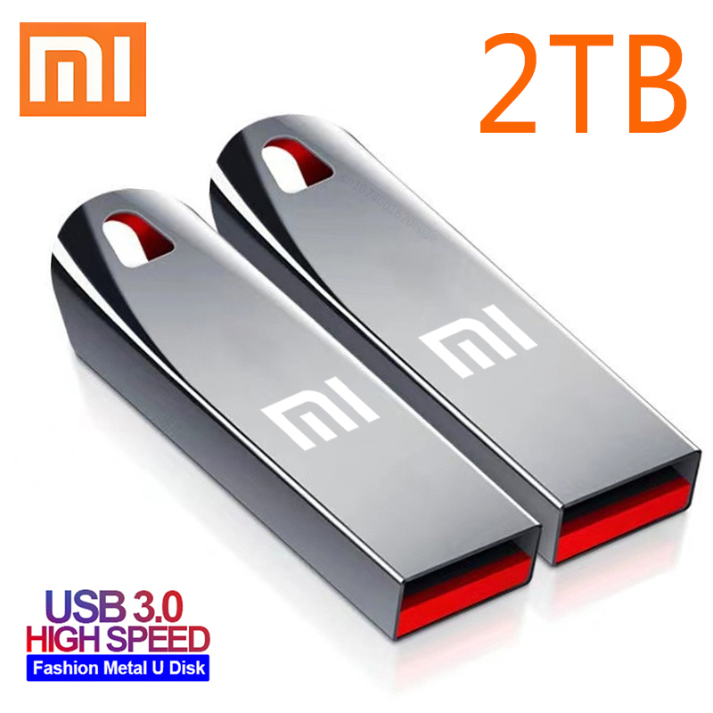 Xiaomi U Disk 2TB 3.0 Flash Drives High Speed Pendrive Metal 1TB 64GB Usb Drive Portable SSD Memoria Flash Disk TYPE-C Adapter