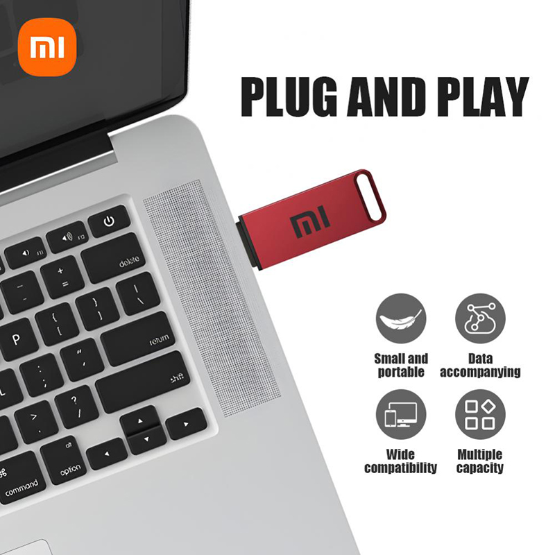 Original XIAOMI 3.1 Usb 2Tb Flash Drives High Speed Pen Drive 1Tb 512Gb Stick Portable Pendrive Type-c Adapter For Android Pc