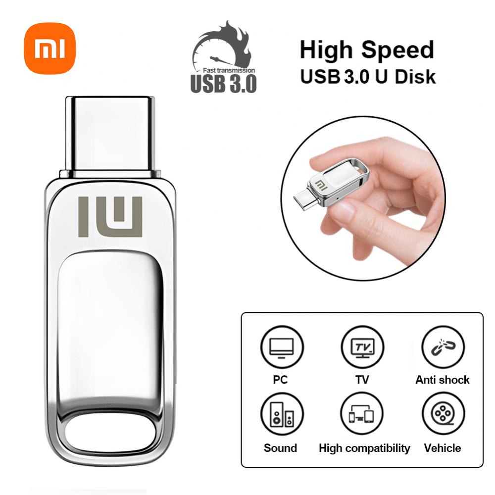 Xiaomi 2tb Usb Flash Drive 3.0 1TB Metal High Speed Pendrive 1TB 512GB 256gb Portable Memoria Usb Flash Disk For Laptop Desktop