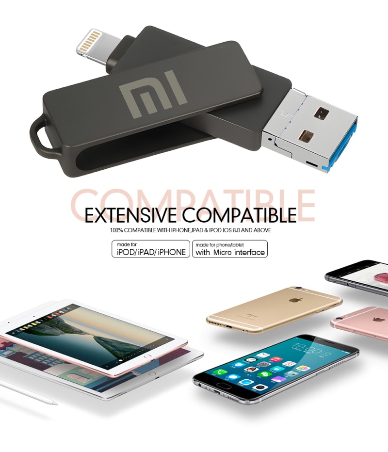 XIAOMI Portable Type-C 2TB High Speed USB Flash Drive 128GB OTG Pen Drive Usb Stick Pendrive Flash Disk For Android PC/Car/TV