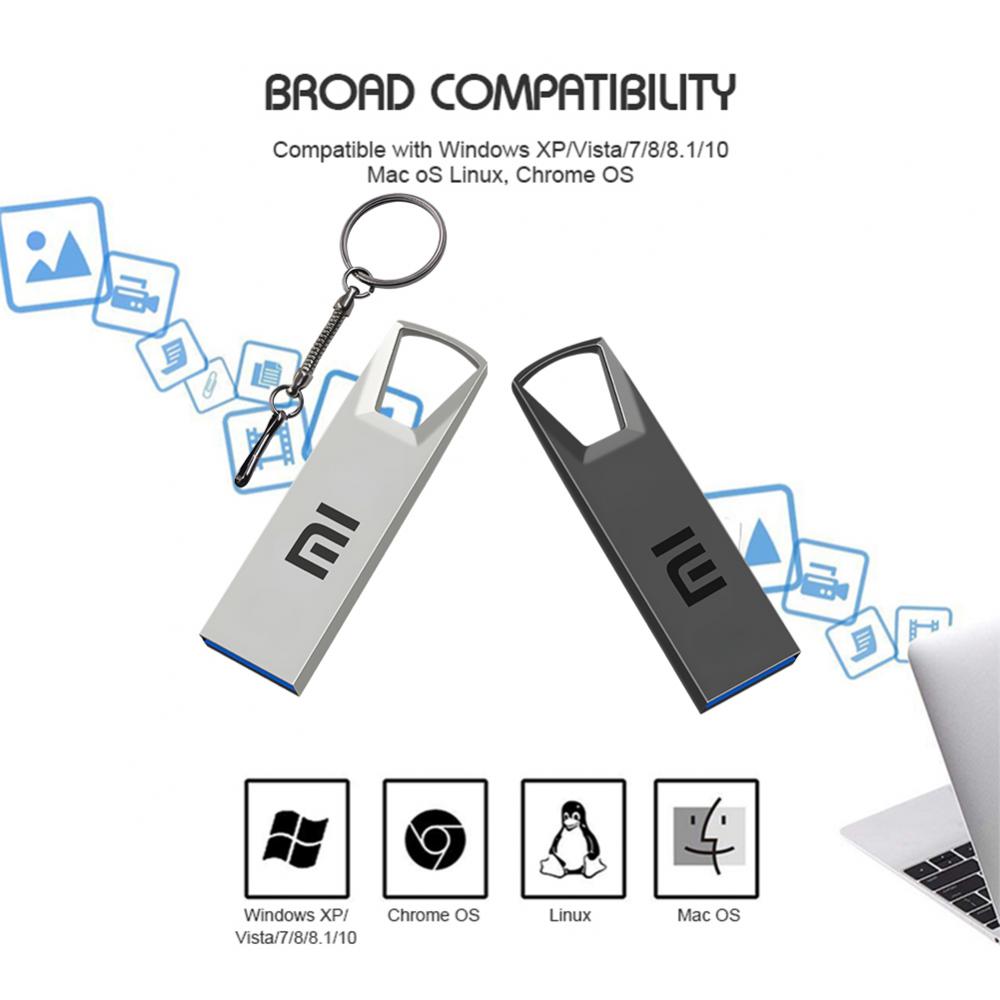 Xiaomi USB Flash Drive 2tb 1tb USB Flash Disk High Speed Memory Stick Usb 3.0 Metal Pendrive Waterproof USB Flash Disk For Pc