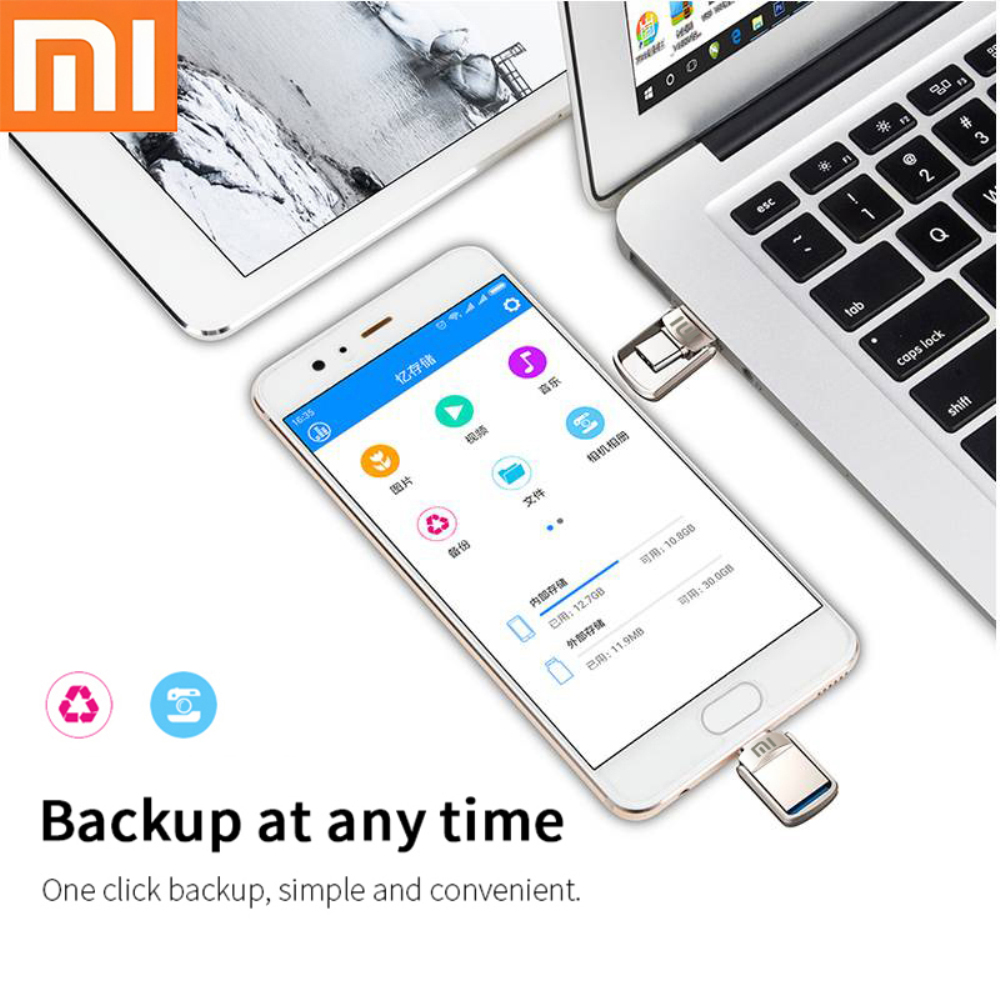 Xiaomi U Disk 2TB 1TB 512GB 256GB 128GB USB 3.1 Type-C Interface Mobile Phone Computer Mutual Transmission Portable USB Memory