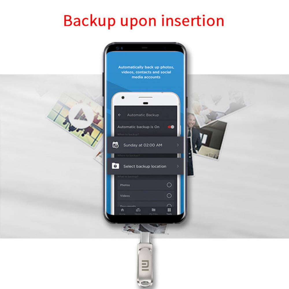 Xiaomi U Drive Original 2TB 1024GB 512GB USB 3.1 Type-C Interface Mobile Phone Computer Mutual Transmission Portable USB Memory