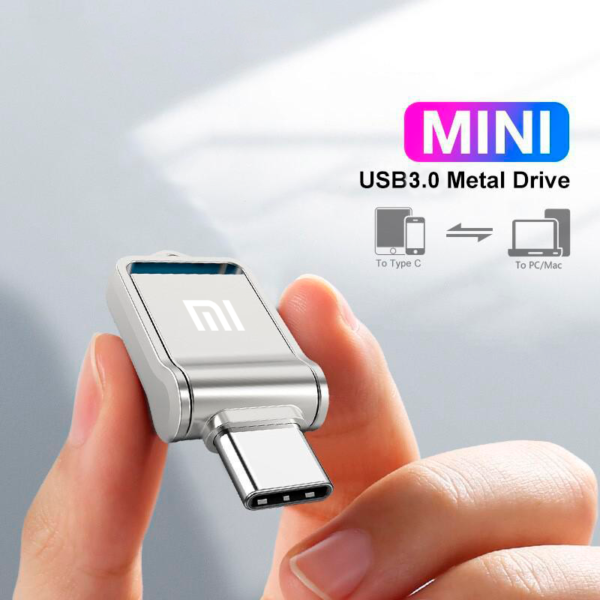 Xiaomi 2IN 1 Usb 3.0 U Disk 2T/1T/512GB/128GB High Speed Computer Dual-Use Dual Interface Metal Flash Memory Type-C Mobile Phone - Image 4