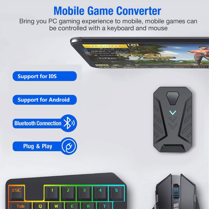 Portable Mobile Gaming Keyboard Mouse Converter Adapter MIX PRO / MIX LITE Device Tablet Density Shooting Space Saving