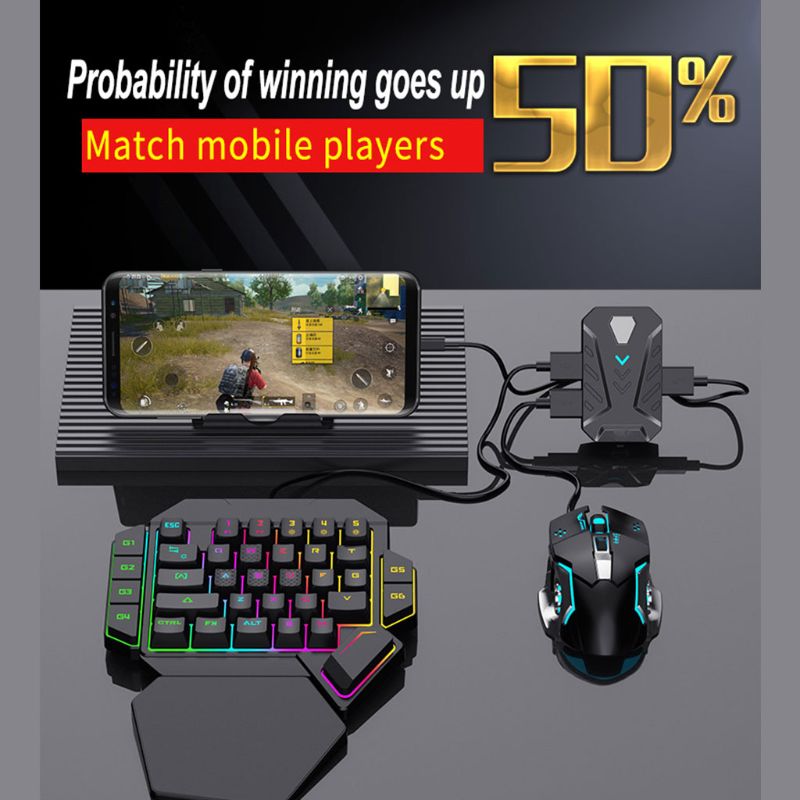 Portable Mobile Gaming Keyboard Mouse Converter Adapter MIX PRO / MIX LITE Device Tablet Density Shooting Space Saving