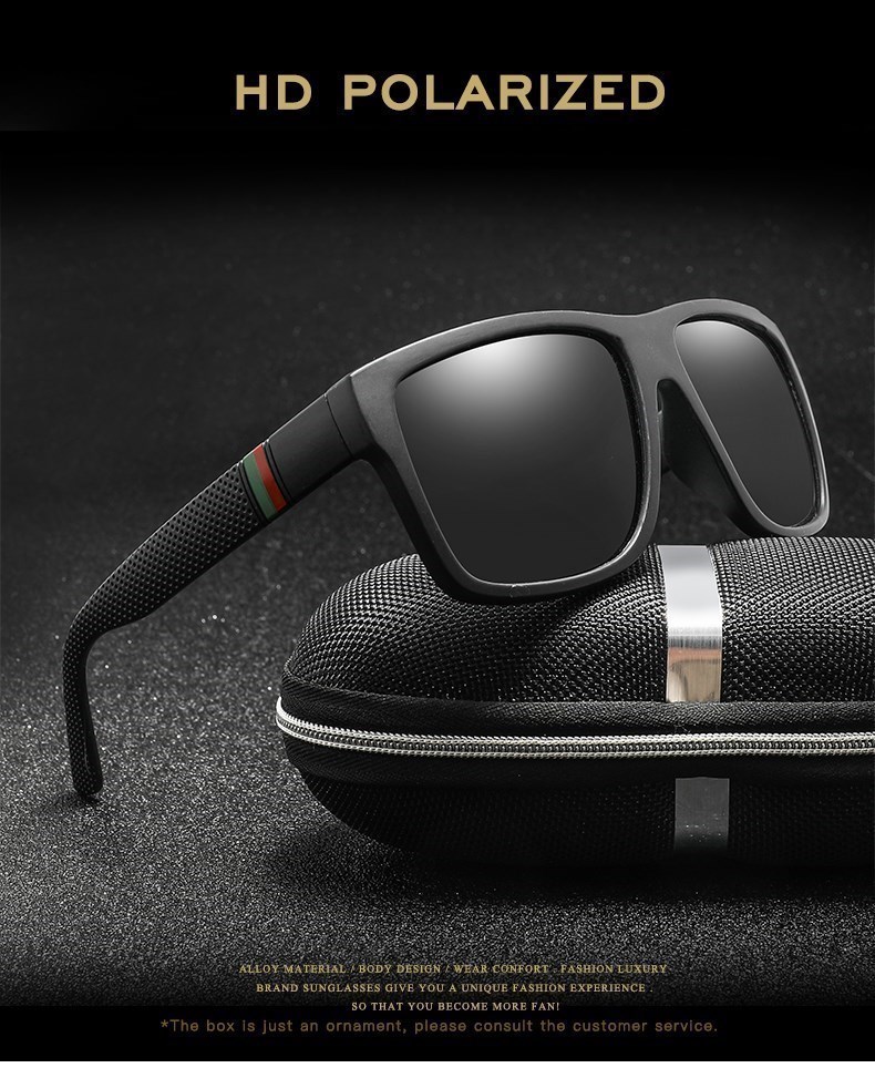 Polaroid Sunglasses Unisex Square Vintage Sun Glasses Famous Brand Sunglass Polarized Sunglasses Retro Feminino For Women Men