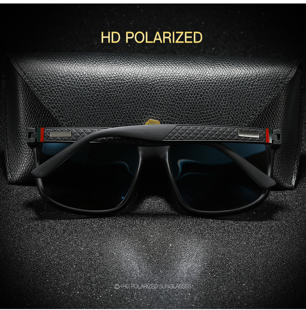 Luxury Men's Polarized Sunglasses For Men Women Driving Travel Square Fashion Vintage Brand designer Sun Glasses Eyewear UV400