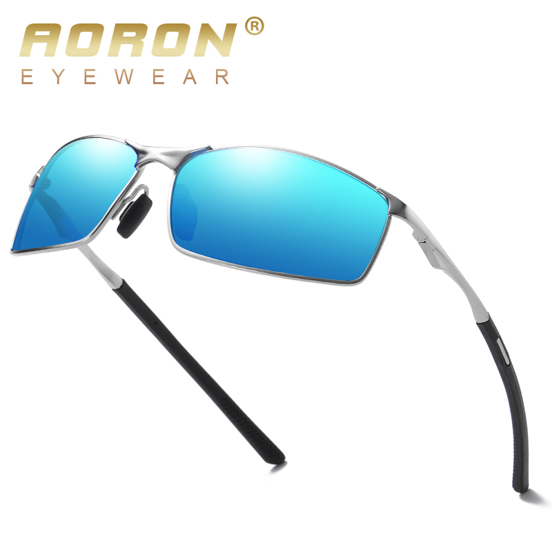 Aoron Polarized Sunglasses Mens/Women Driving Mirror Sun Glasses Metal Frame Goggles UV400 Anti-Glare Sunglasses Wholesale