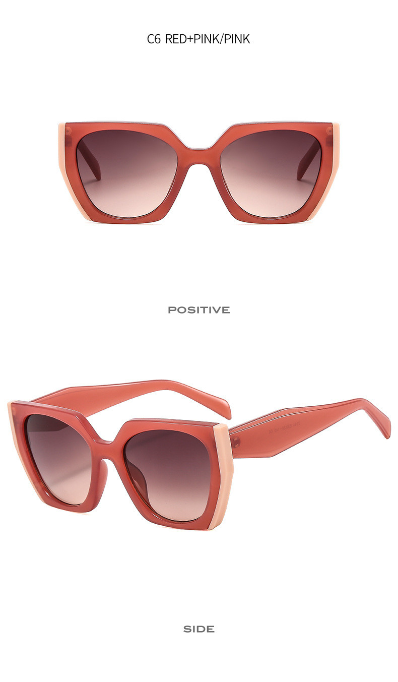 New Fashion Brand Designer Irregular Square Sunglasses For Women Men Retro Modern Cat Eye Ladies Sun Glasses Ins Trending Shades