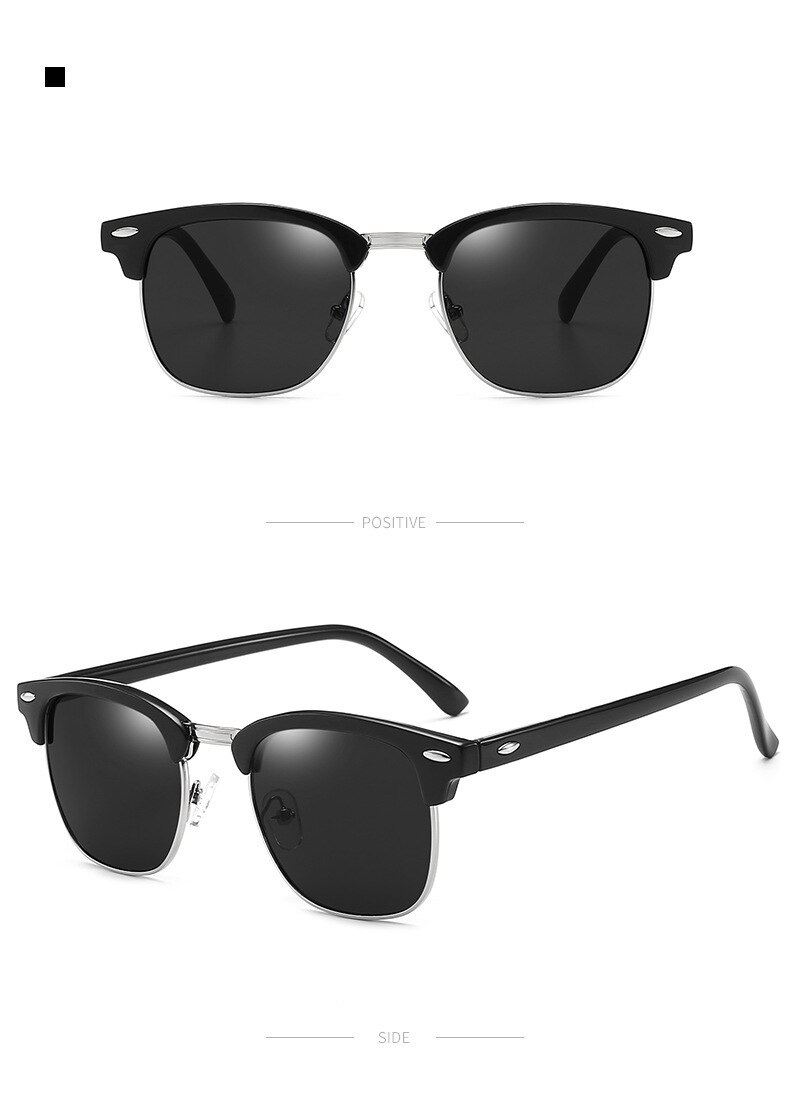 Classic Style Sunglasses Retro Men UV Protection Trend Sunglasses Polarized