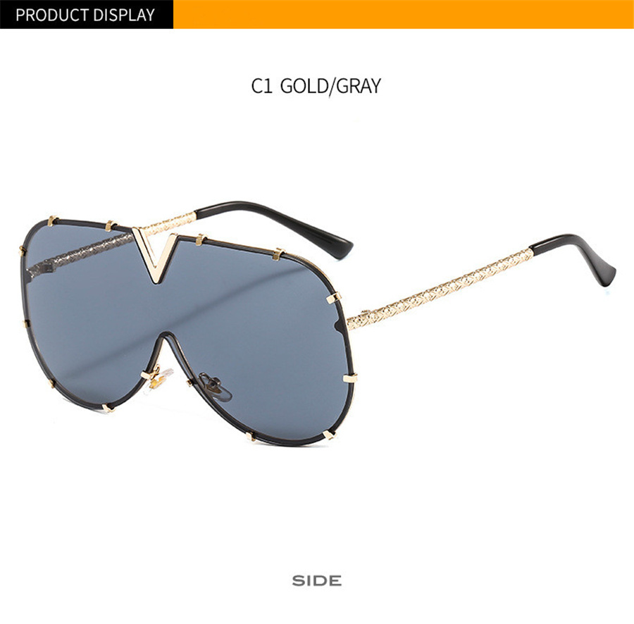 Fashion Brand Modern Oversized Square Sunglasses For Women Men Vintage Big Frame Retro Luxury Designer Sun Glasses UV400 Eyewear