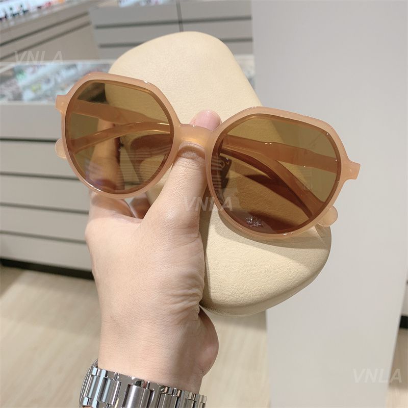 Sunglasses Personalized Casual For Women Sunshade Glasses Round Frame All-match Gafas De Sol Eyewear Polarized Fashion Uv400