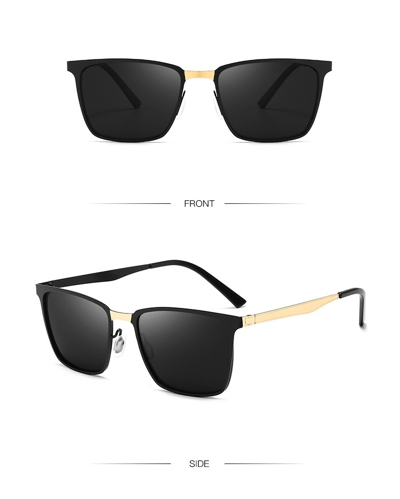 Polarized Sunglasses For Men And Women Brand Design Square Frame Fashion Sunglasses For Men Uv400