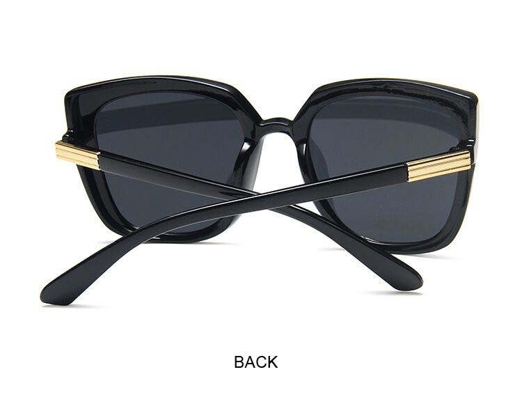 Fashion Cat Eye Sunglasses Woman Retro Brand Designer Sun Glasses Female Big Frame Vintage Black Mirror Oculos De Sol Feminino 