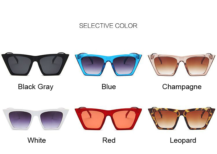 Fashion Square Sunglasses Woman Designer Luxury Man/Woman Cat Eye Sun Glasses Classic Vintage UV400 Outdoor Oculos De Sol