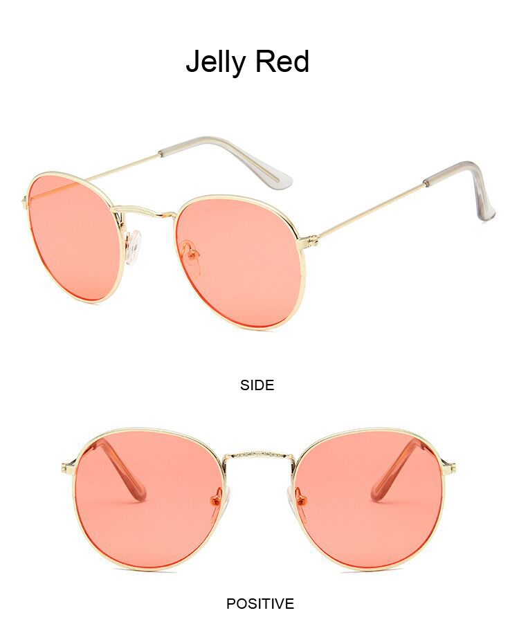 Vintage Small Round Sunglasses Woman Classic Retro Brand Design Sun Glasses Male Mirror Fashion Female Shades Lunette De Soleil