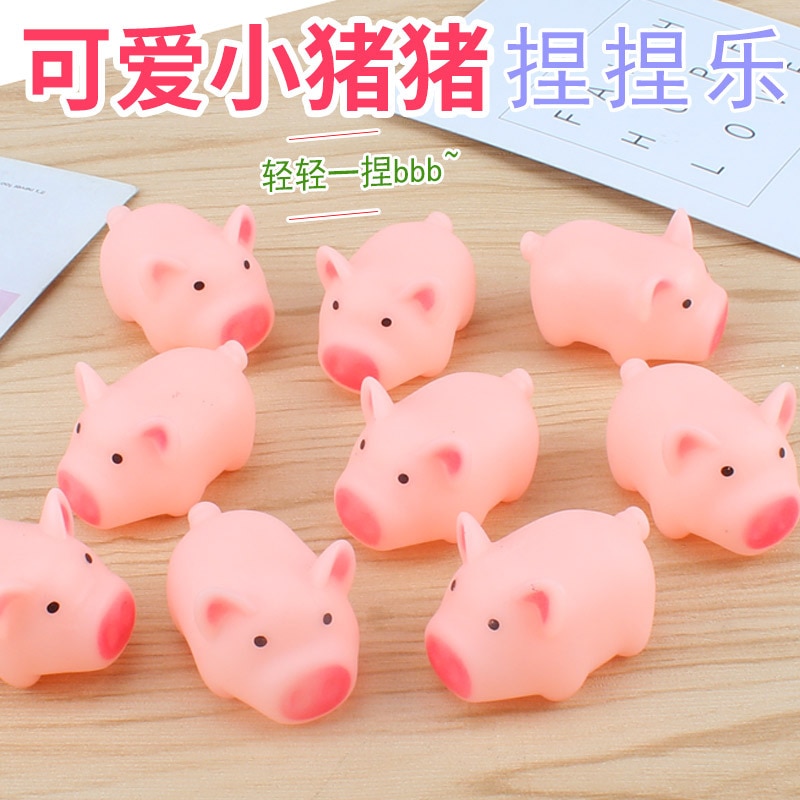 Cartoon Cute Pink Piggy Toy for Ventilating Piggy Whole Person Piggy Squeezing Music Sound Release and Ventilating Toy Kawaii