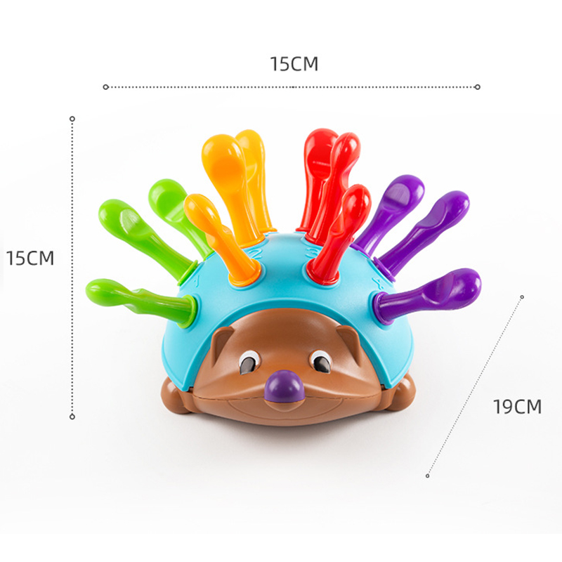 Baby Hedgehog Montessori Toy Concentration Training Early Education Fine Motor and Sensory Inserted Hand-eye Coordination Toys