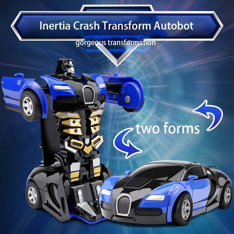 Transforming Robot With One Click Automatic Shape Conversion Boy Gift Toy Car Parent Child Interaction Model Car