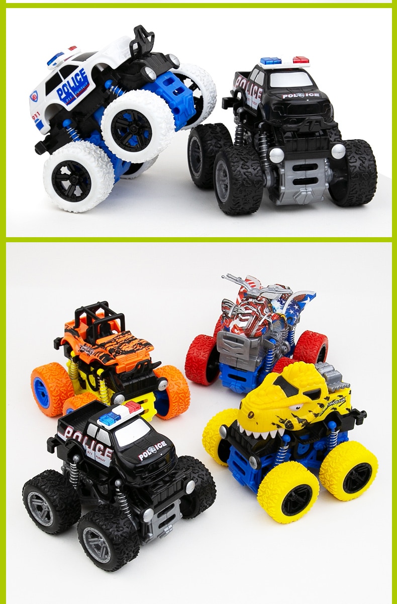 style Kids police Cars Toys Truck Inertia SUV Friction Power Vehicles Baby Boys Super Cars Blaze Truck for Children Gift Toys