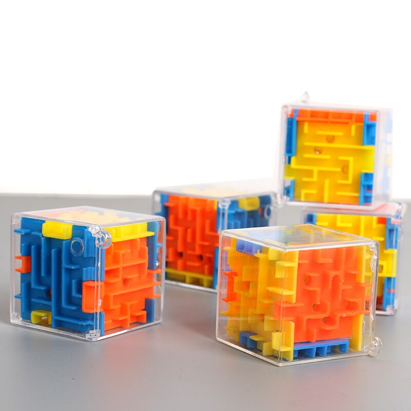 3D Rotating Tesseract Maze Walking Beads Children's Early Education Parent-child Educational Stress Relief Children's Toys Gifts