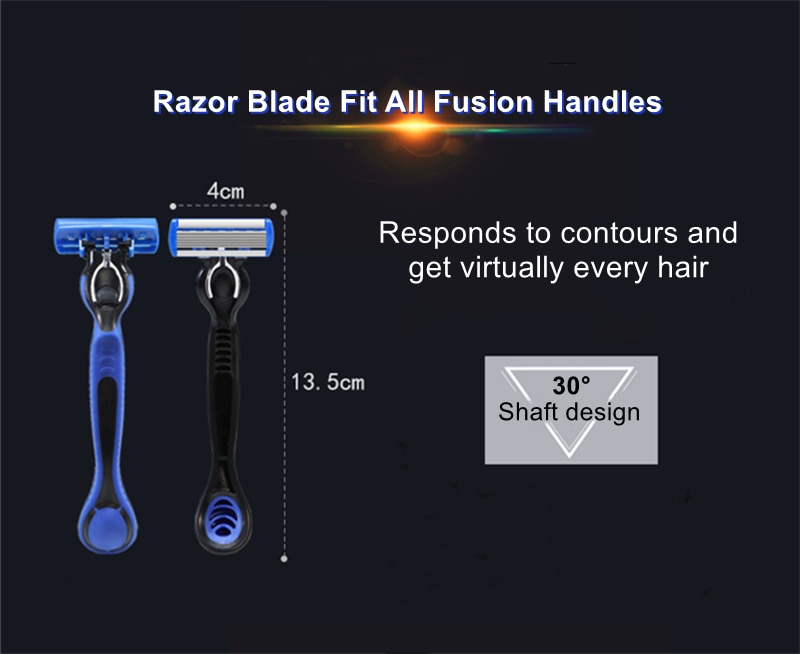 6-Layer Blades Safety Razor Fusion 6 Proglide Straight Shaver For Men Shaving Manual Machine With Blades Shave Beard Shavette