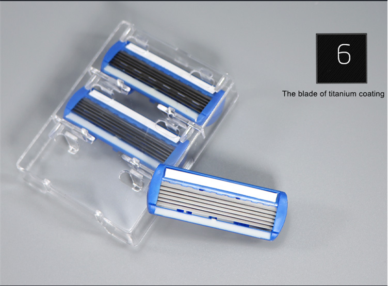 6-Layer Blades Safety Razor Fusion 6 Proglide Straight Shaver For Men Shaving Manual Machine With Blades Shave Beard Shavette