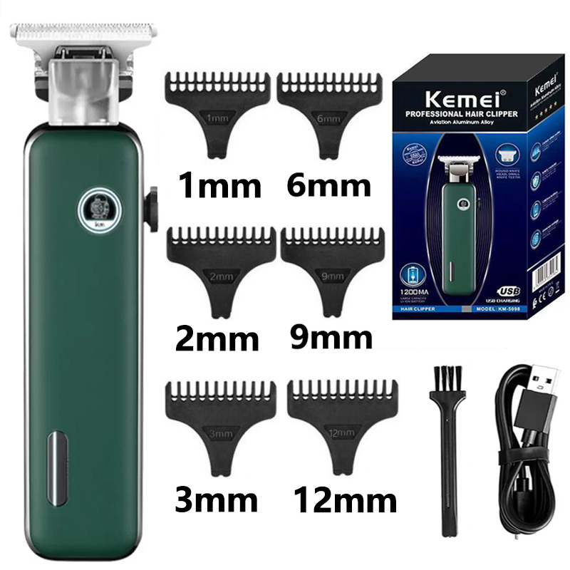 Kemei Electric Hair Cutting Machine Luminous High-power Silent Hair Clipper Man Shaver Trimmer For Men Professional Barber