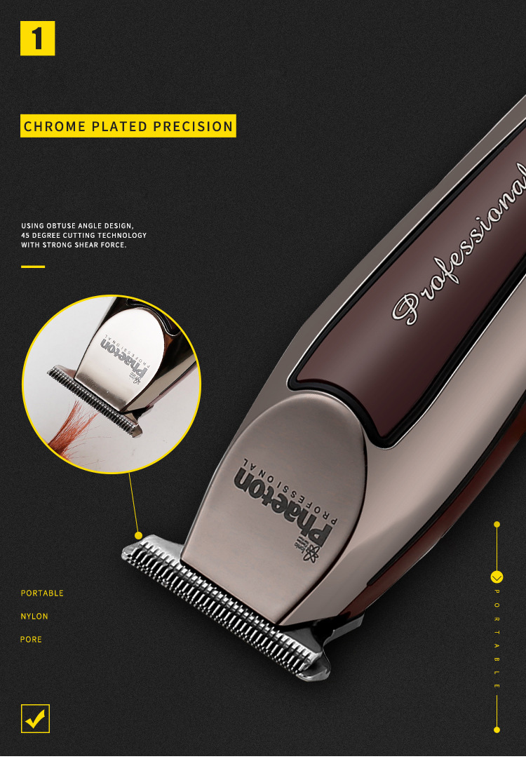 Bald Hair Clipper Professional Electric Barber Salon Hair Trimmer for Man Rechargeable Cutter Machine Beard Shavers Razors