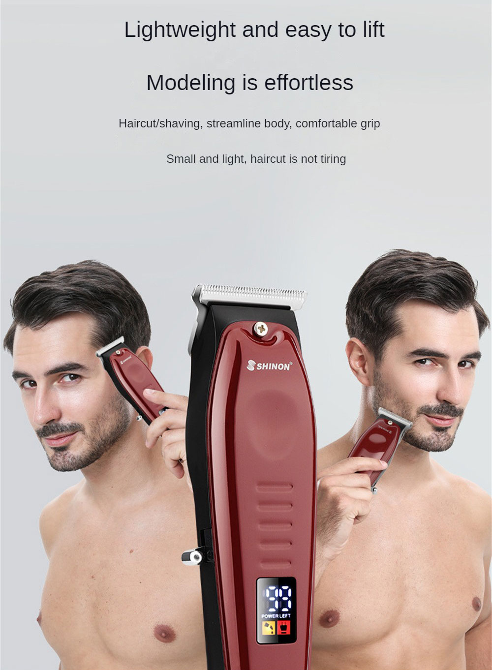 Electric Hair Clippers Retro Gradient Styling Hair Clipper Electric Clippers Hair Trimmer Electric Pusher Quick Haircut Men