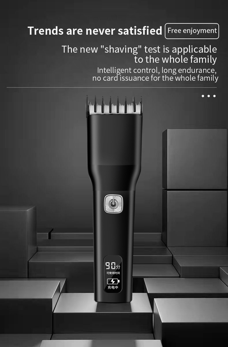 XIAOMI USB Hair Trimmer Rechargeable Hair Clipper for Men Beard Shaving Machine With LED Display Hair Cutting Machine Low Noise