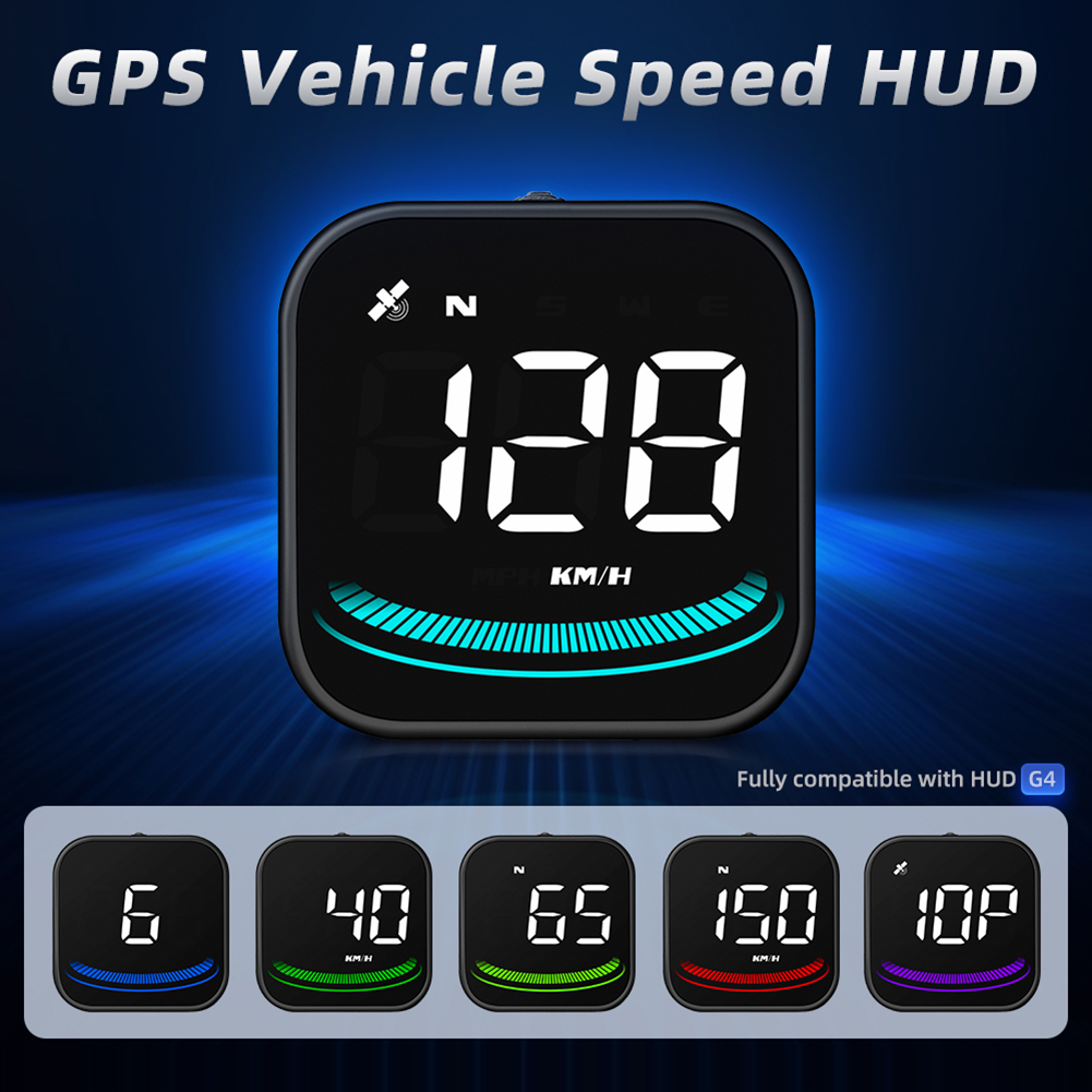 G4 Universal Car Digital Head-up Display Host Smart Digital Alarm Reminder GPS Speedometer Car Electronics Accessories