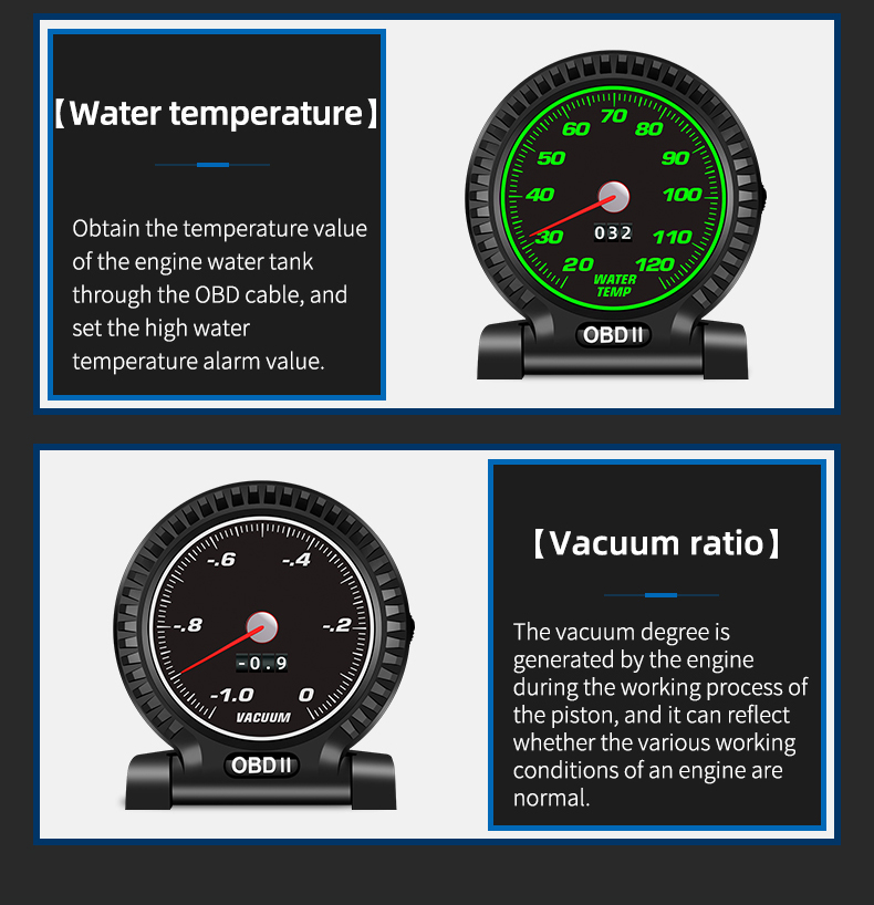 2023 New Car Head Up Display F10 HUD OBD2 Smart Digital Speedometer with Engine RPM Security Alarm Auto Electronic Accessories