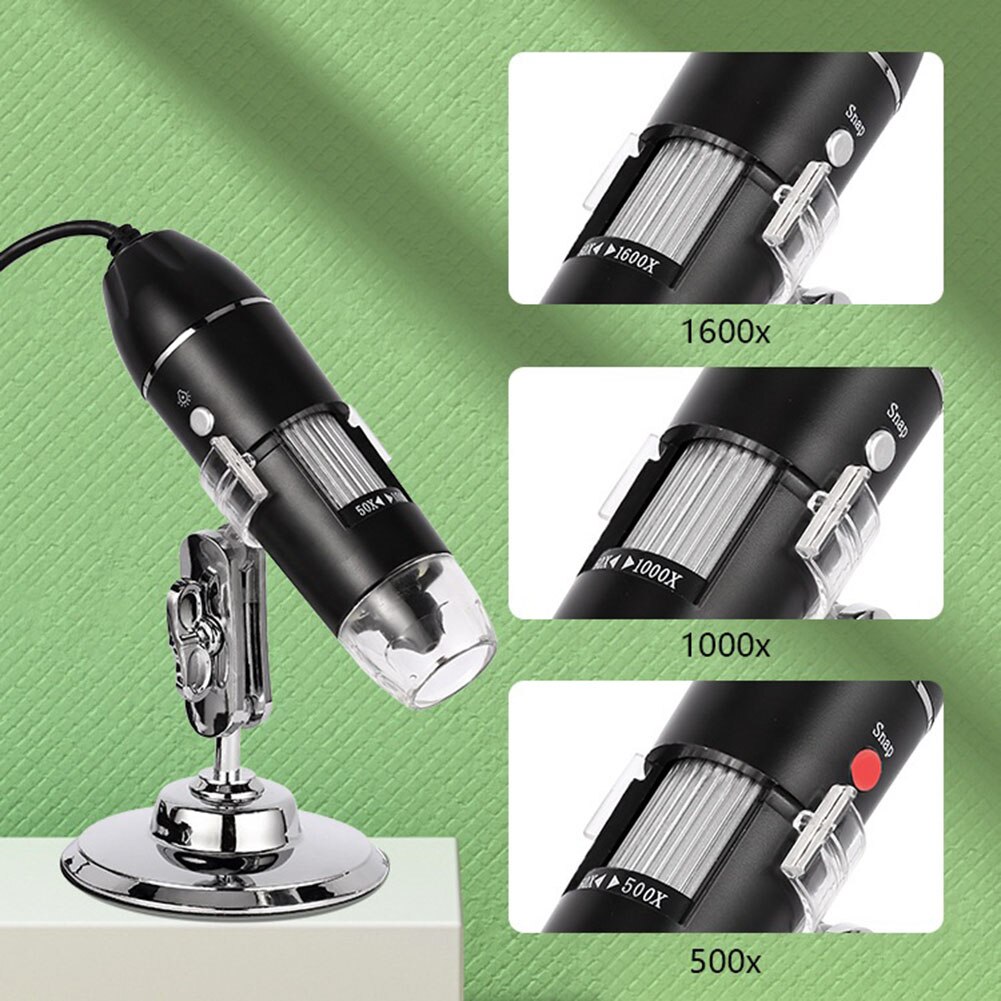 1600X Digital Microscope Camera 3in1 Type C USB Portable Electronic Microscope For Soldering LED Magnifier For Cell Phone Repair