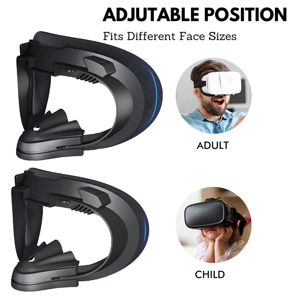 For Oculus Quest 2 Foam Replacement Widen 3D Facial Interface Bracket Accessories For Quest 2 Breathable Sweat Guard Face Pad