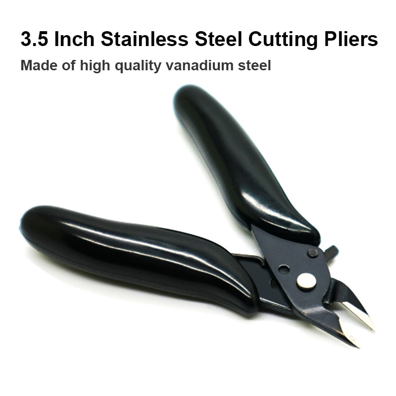 Diagonal Pliers 3.5 Inch Mini Wire Cutter Small Soft Cutting Electronic Pliers Wires Insulating Rubber Handle Model Hand Tools