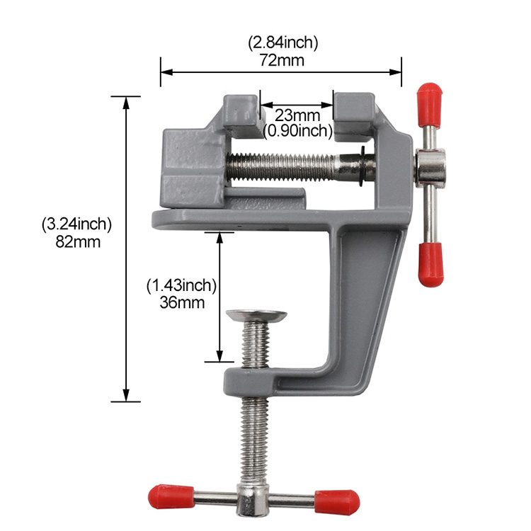 Mini Bench Vise Table Clamp Screw Vise for DIY Craft Mold Fixed Repair Tool Plier Jewelry Electronics Workbench