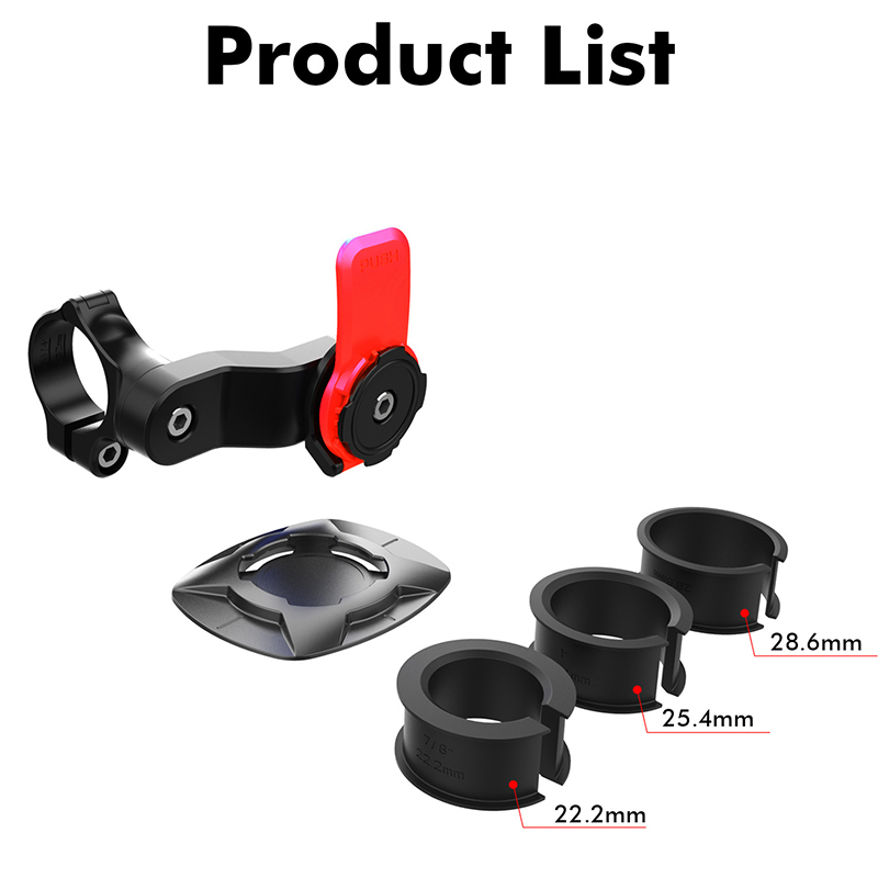 Motorcycle Bike Phone Holder Shock Absorber Modul Bracket Anti-shake Mount Stand Adapter Accessories 360° Rotatable for MTB Bike