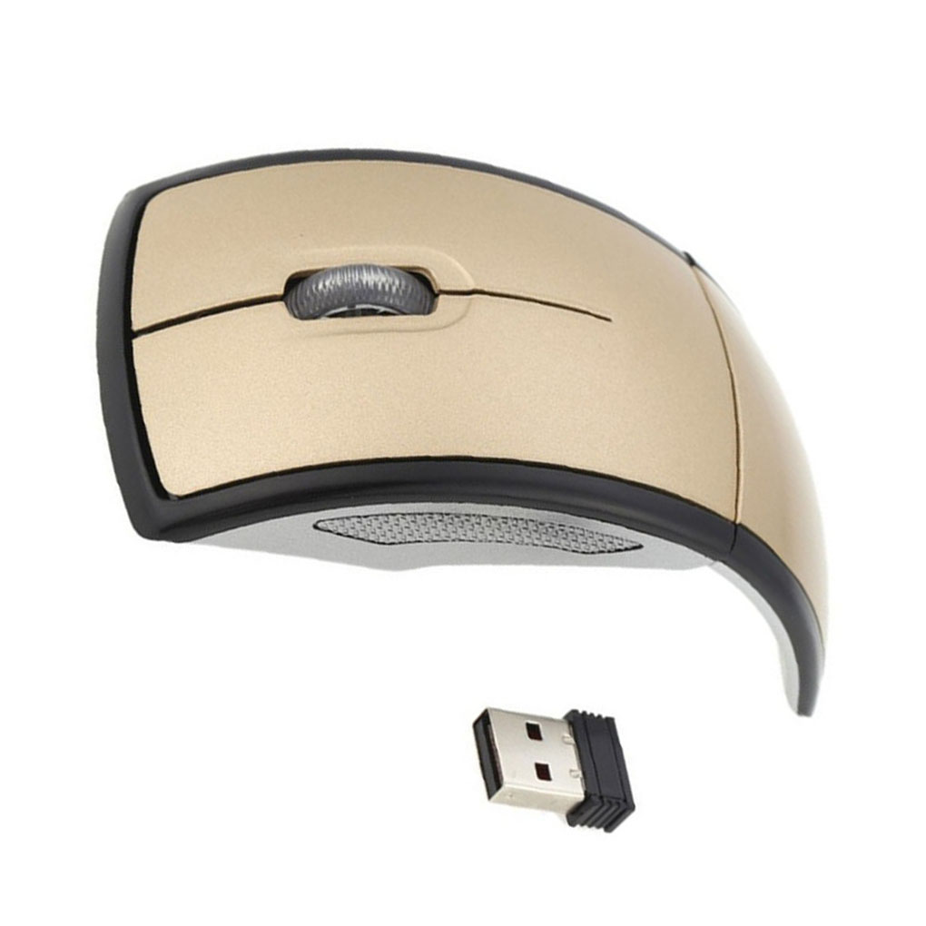 Arc 2.4G Wireless Folding Mouse Cordless Mice USB Foldable Receivers Games Computer Laptop Accessory